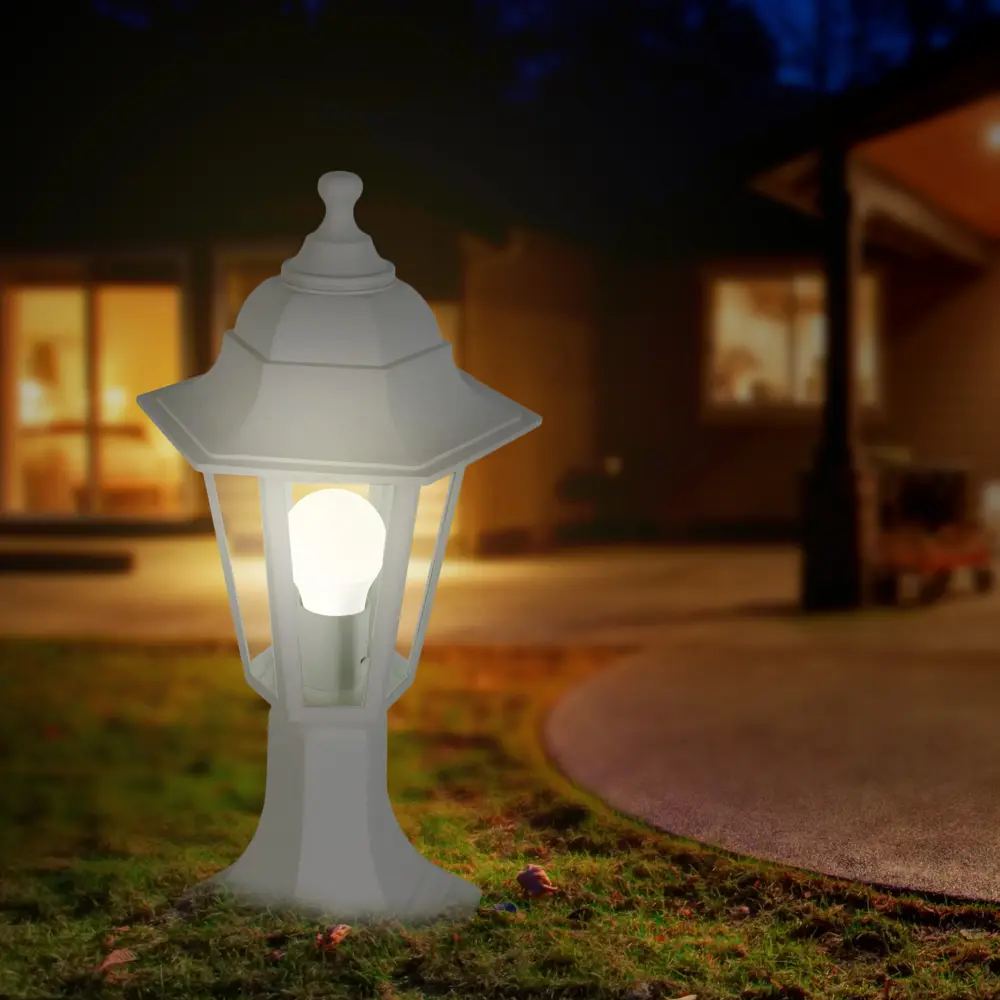 Столб уличный Apeyron Оскар 11-97 1хЕ27 цвет белый STLM-2000501 - Вид №4