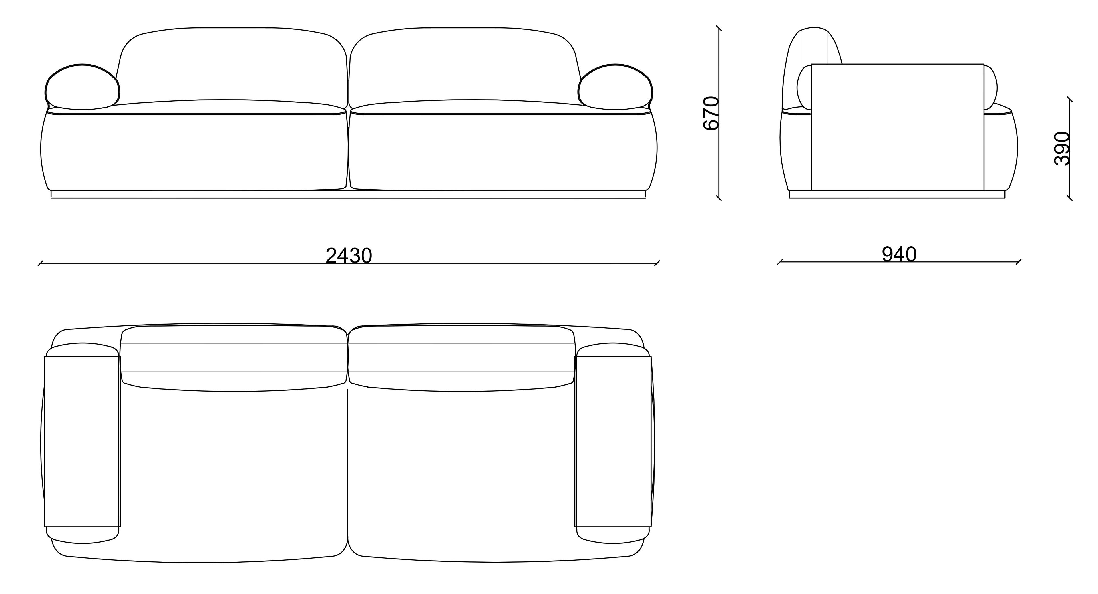 3-местный тканевый диван RIVATELIER BEVERLY ARCH-00084824 - Вид №6