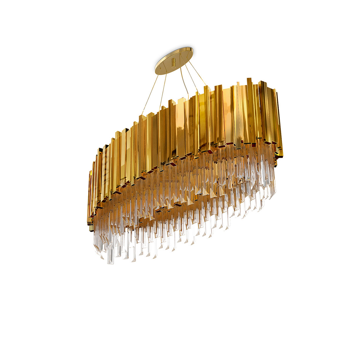 Подвесные лампы Empire Oval Suspension Covethouse LUXXU 