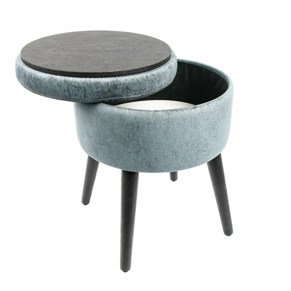 Santreyd Табурет Бета-10 Elza - Синий деревянный пуф для современного интерьера 89365222 STLM-1099582 - Вид №3