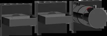 Смеситель для душа 44334 706 Gessi Inverso ЧЕРНЫЙ МЕТАЛЛ PVD