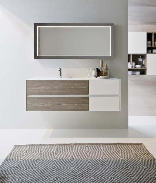 Ideagroup Подвесная тумба под умывальник с ящиками Nyù sun-id-1444429 - Вид №2