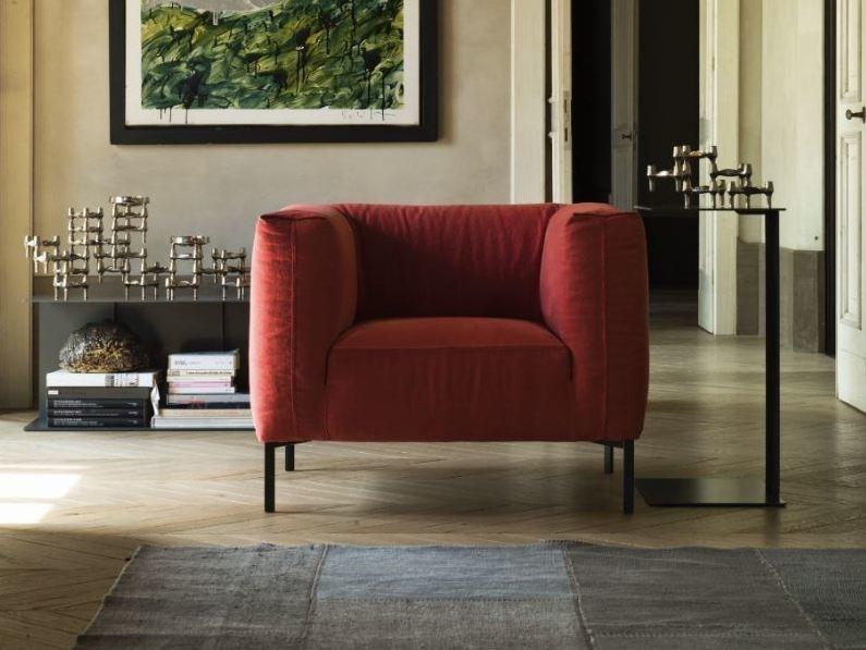 Verzelloni Кресло из ткани со съемным чехлом с подлокотниками Fold sun-id-1468625 - Вид №1