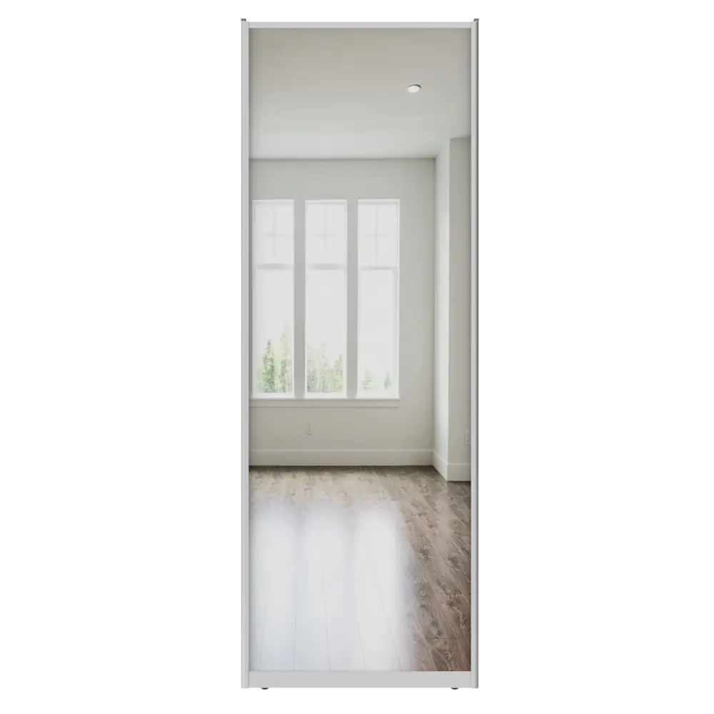 Дверь-купе KONSENSA 225.5x80.4 см с зеркалом профиль матовое серебро STLM-2127473 - Вид №1