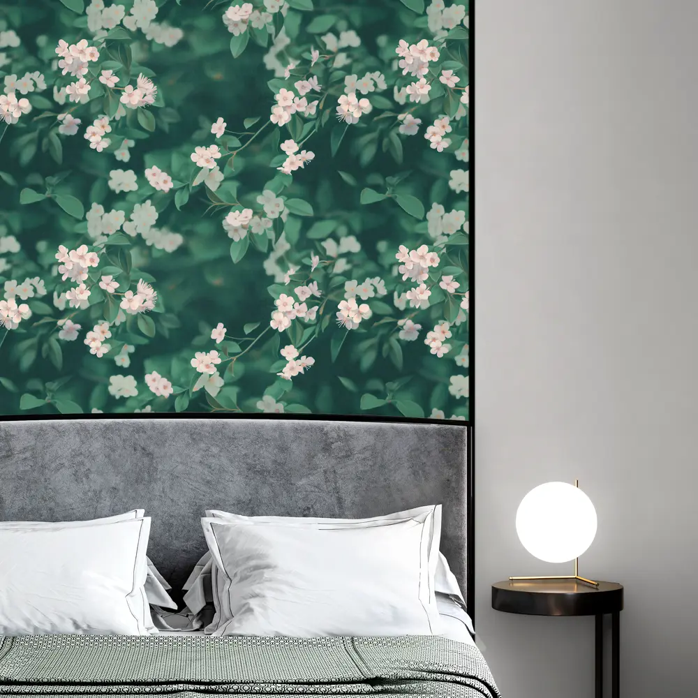 Обои флизелиновые Palitra Life Yablonka зеленые 1.06 м PL72553-71 STLM-2067078 - Вид №5