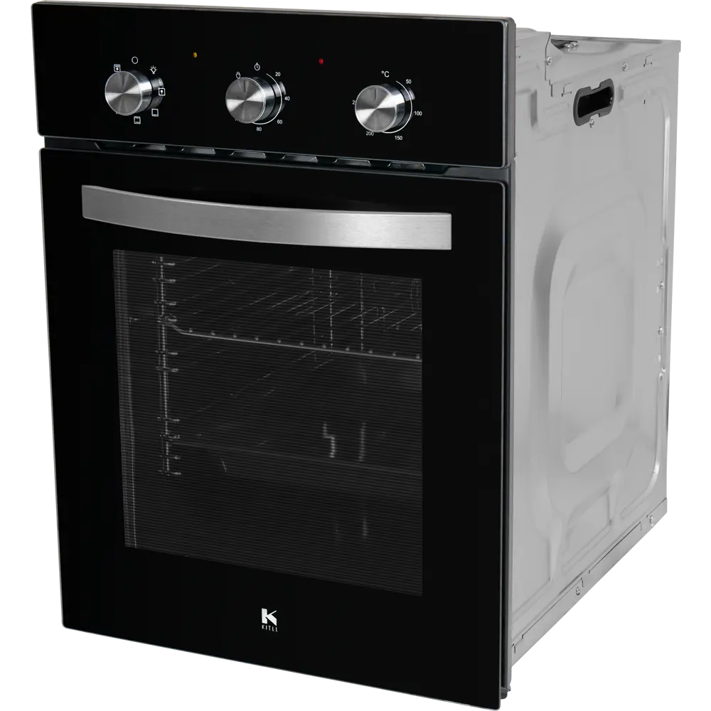 Электрический духовой шкаф Kitll KOB 4502 BLACK 45x59.5x58 см цвет чёрный STLM-2145585 - Вид №2
