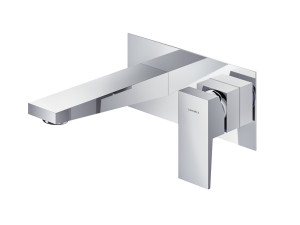 Настенный смеситель для раковины с пластиной