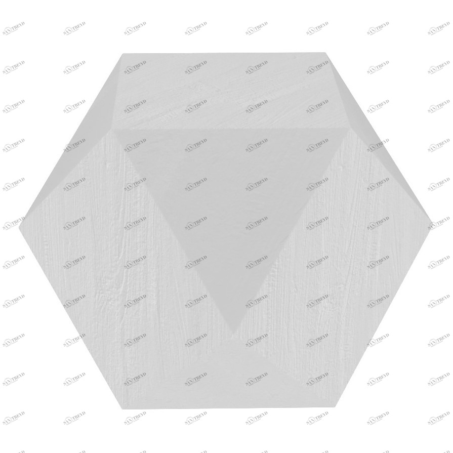 Тумбочка прикроватная белая "Многогранник" от Odingeniy ODINGENIY  178334 Белый 