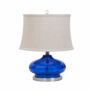 Лампа настольная Tad Синий AQ-G9D GARDA DECOR ВАЗА 033822 Белый;синий