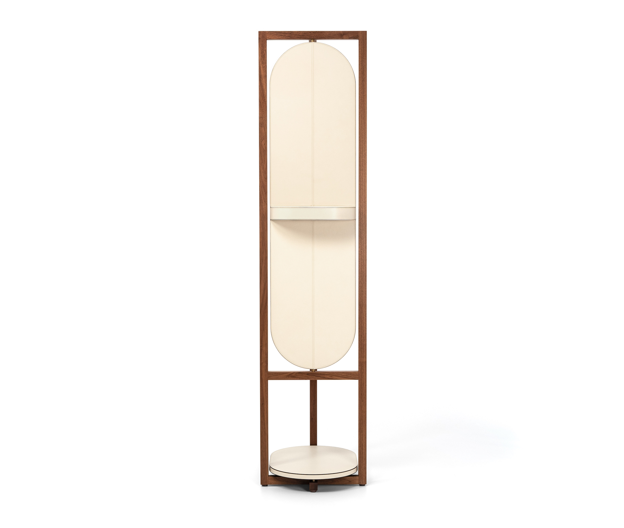 Елена Валет Тумба - 40X57XH170 см/зернистая кожа_белый Pinetti 00.1790.029.000 - Вид №4