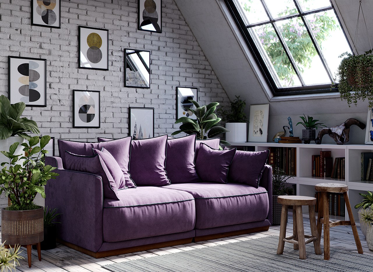 Д188 Ш94 В92 The IDEA Диван SOHO 803/804  - Вид №4