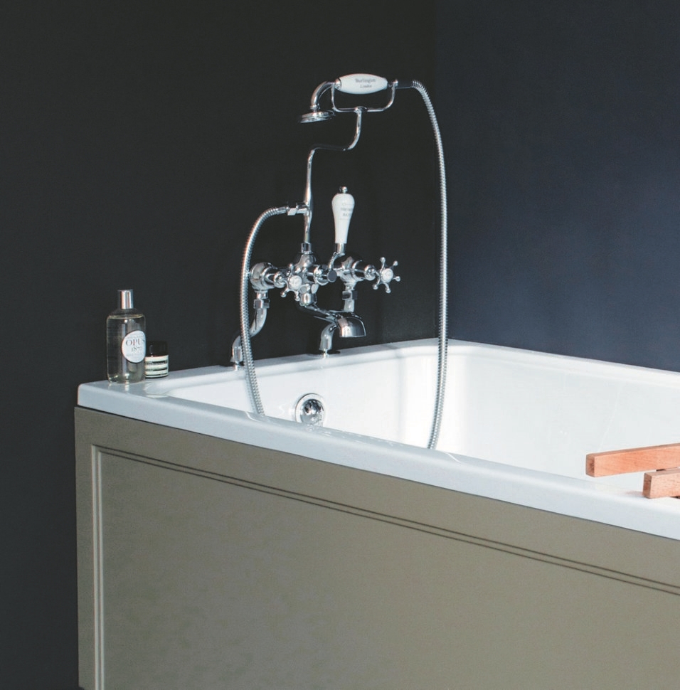 Смеситель для ванны с ручным душем, набортный [BI15]  Burlington T8-QT, T18, T3  - Вид №5