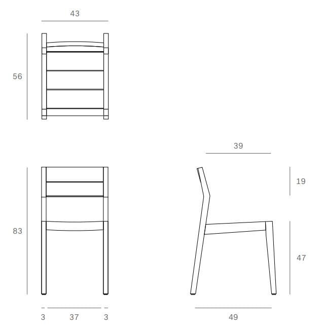 ТИК сад стул с открытой спинкой Ethnicraft TEAK EX 1 ARCH-00142156 - Вид №5