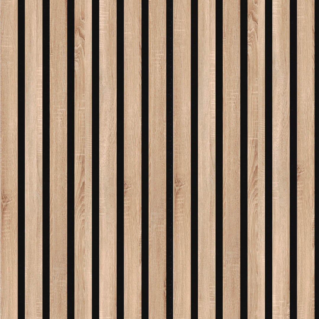 Панель Стеновая Акустическая Stella Comfort Standart Дуб Сонома 600х600х9 (уп.1шт.) STSR-19 - Вид №2