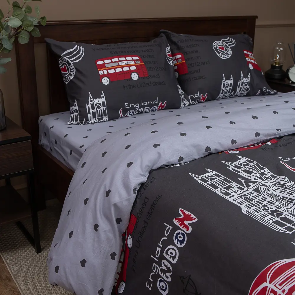 Eclair Вояж: комплект постельного белья евро из сатина 84533001 STLM-0051411 - Вид №5