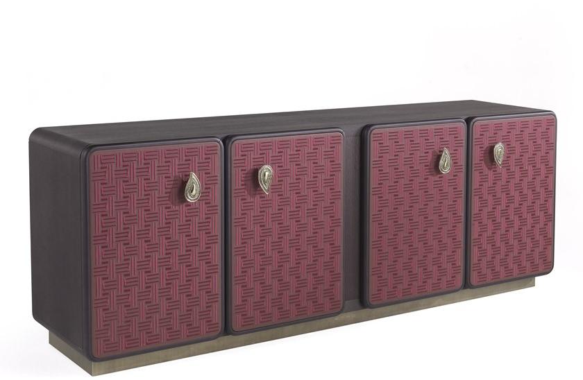 ETRO Home Interiors Комод из дерева и кожи с распашными дверцами Caral E.car.113.a - Вид №1