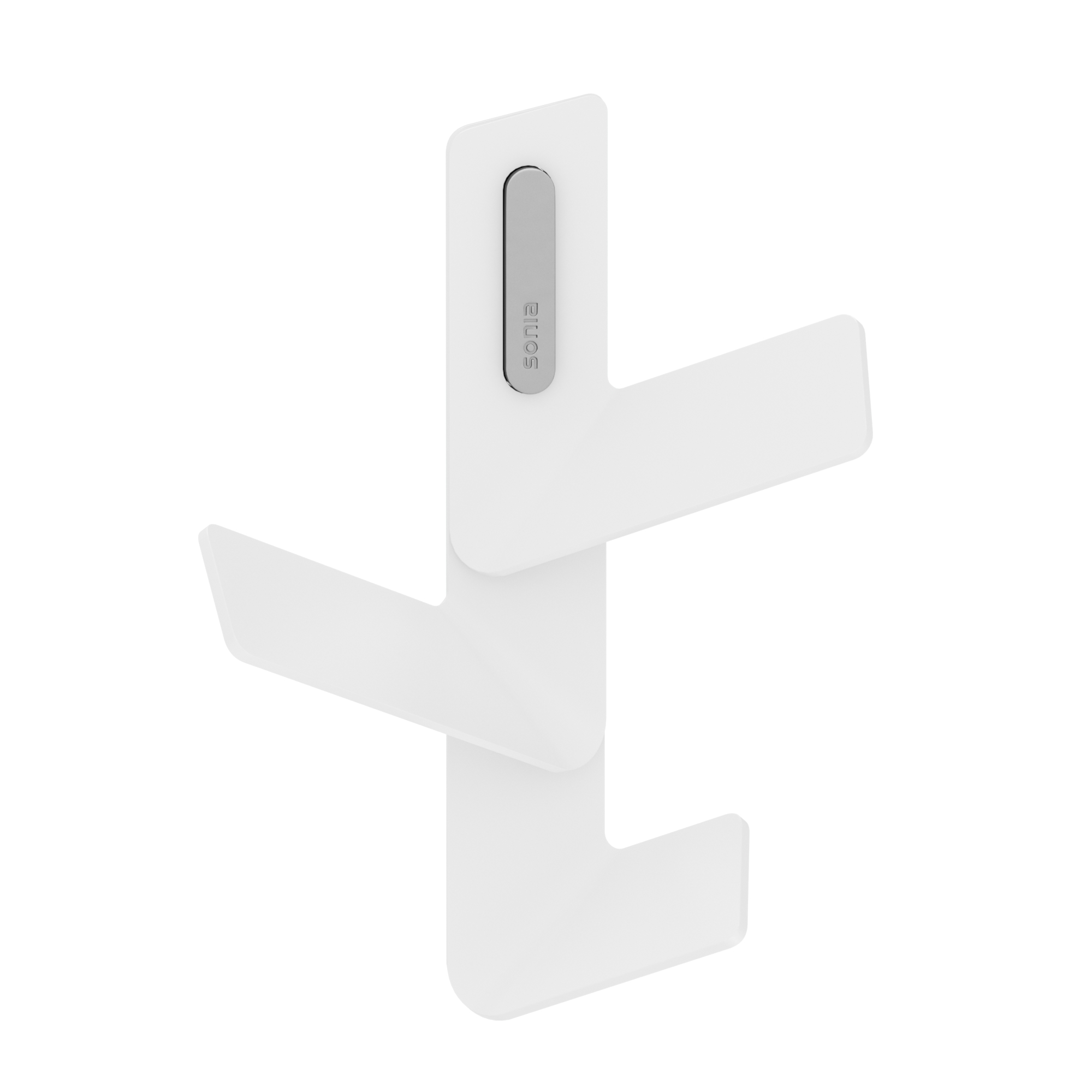 188567 Тройной крючок 21 см цвет Белый Sonia FLAMA Испания