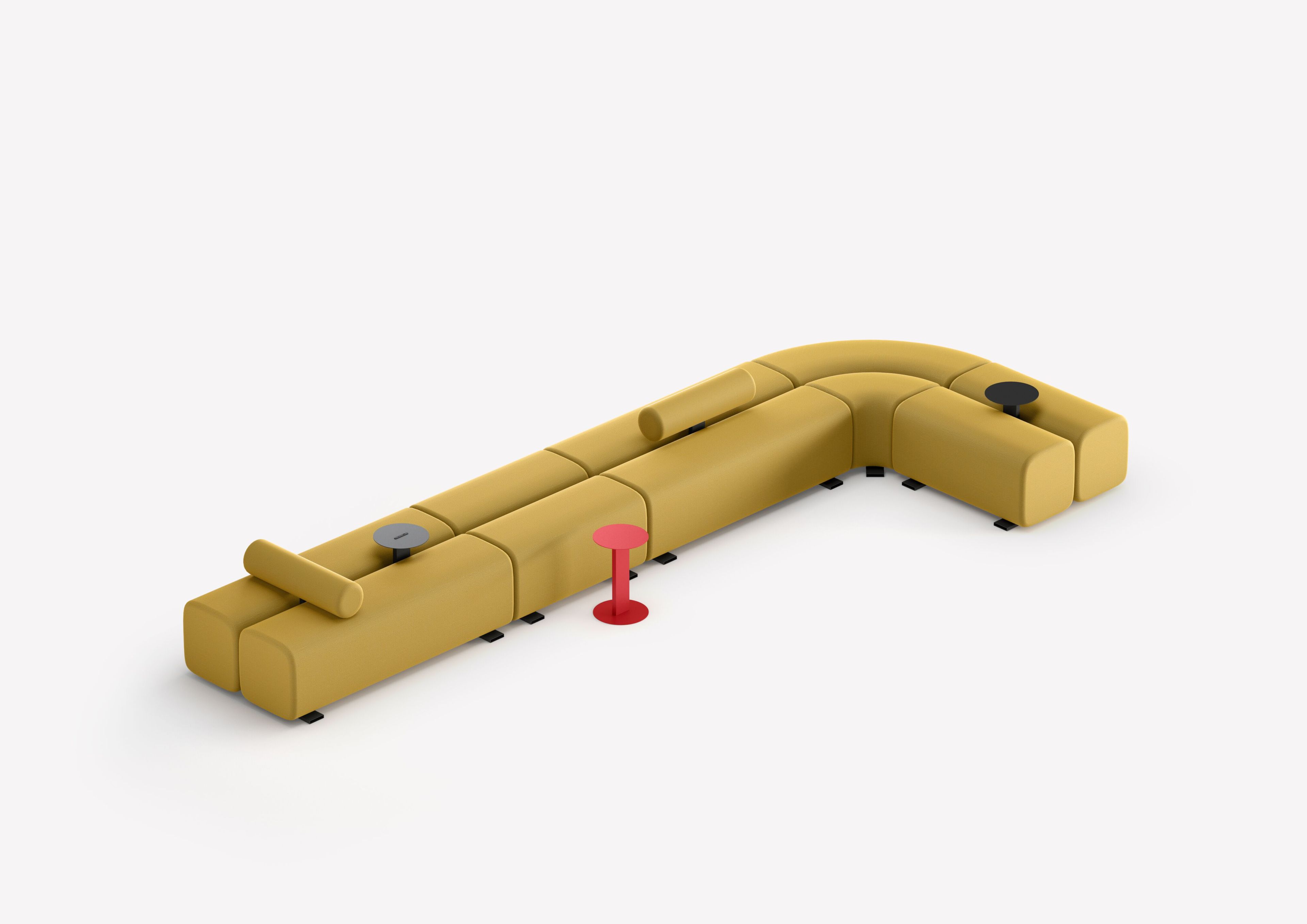 Окрашенный металлический круглый журнальный столик IBEBI Dotline ARCH-00140596 - Вид №3