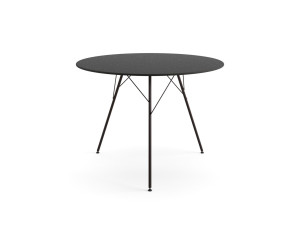 Стальной круглый садовый стол