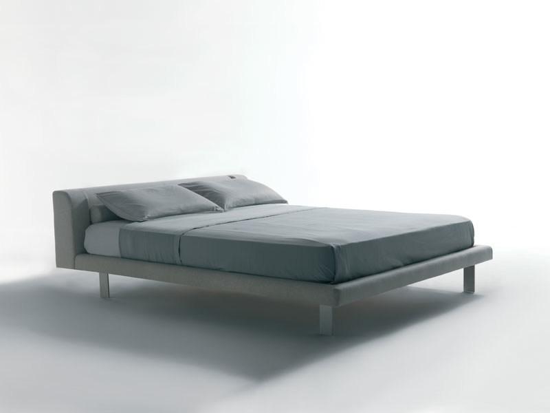 EmmeBi Двуспальная кровать из ткани с мягким изголовьем sun-id-1454319 - Вид №1