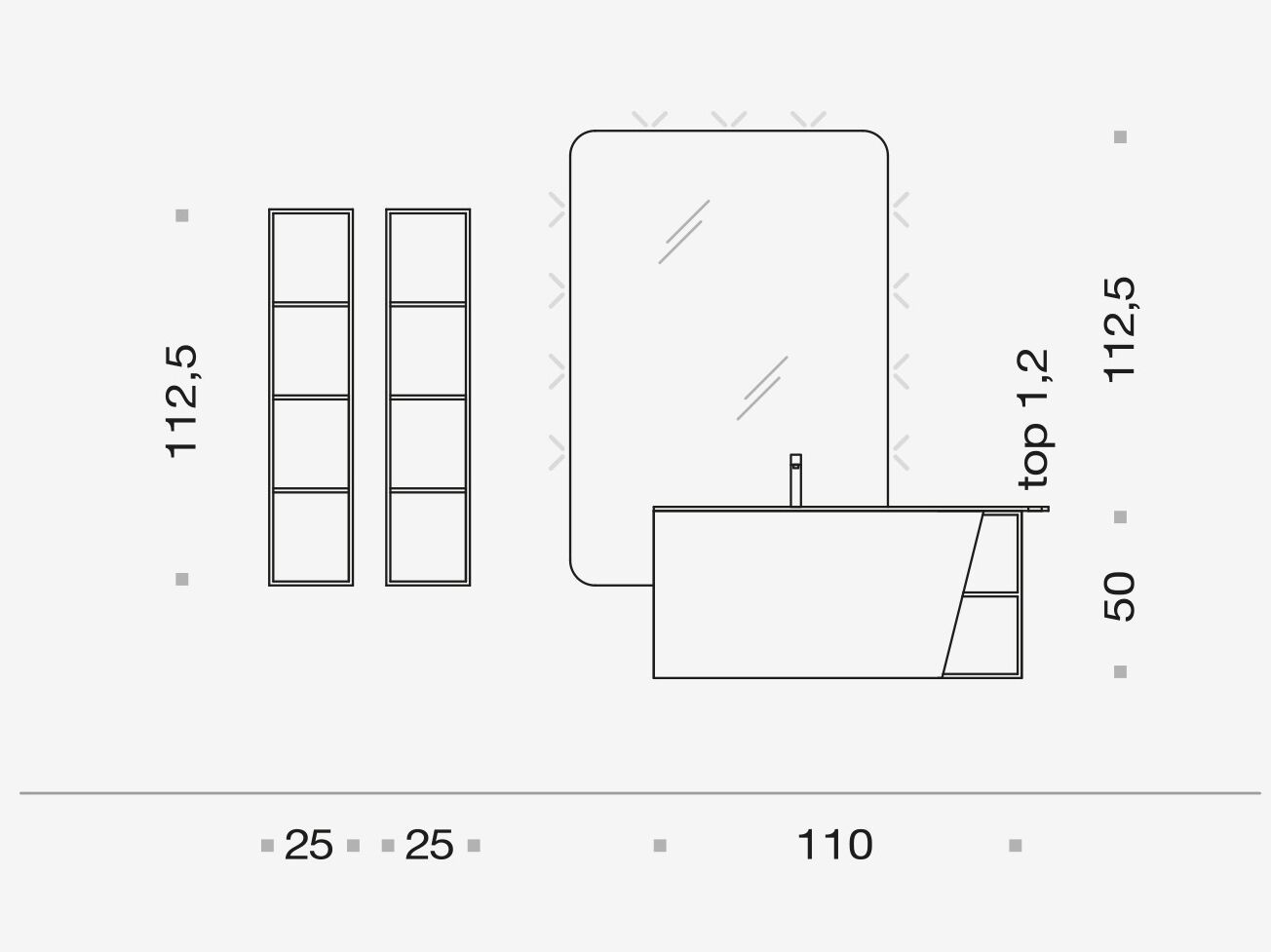 Деревянный умывальник с зеркалом ARCOM Поллок ARCH-00066468 - Вид №2