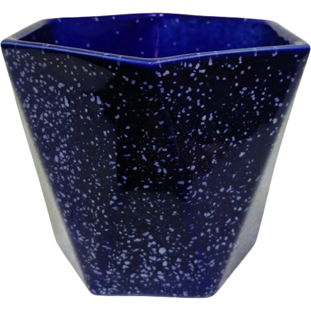 Кактусник 9x10x9 см v0.49 л керамика синий Santreyd STLM-2085146 - Вид №1