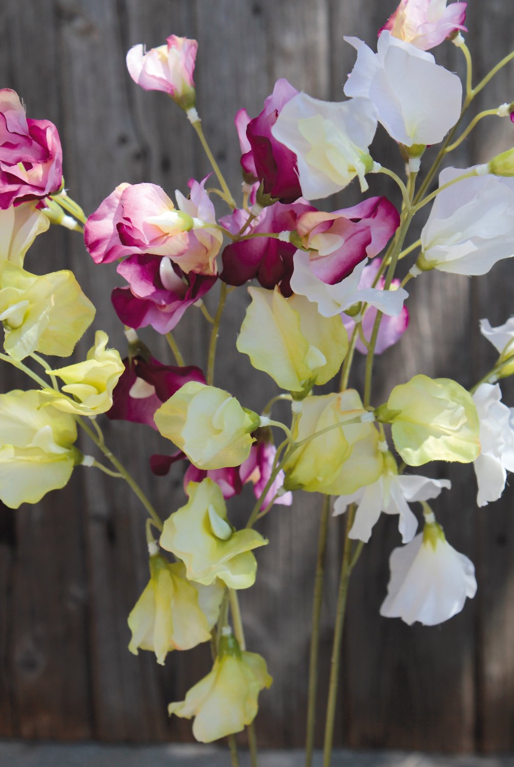 3181 005 a3 Вики искусственные, 4 штуки, 48 см, разноцветная миткалевая роза H-andreas  - Вид №3