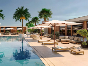 Прямоугольный зонтик из ткани