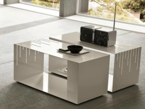 Dall'Agnese Прямоугольный стол из лакированного металла Metal