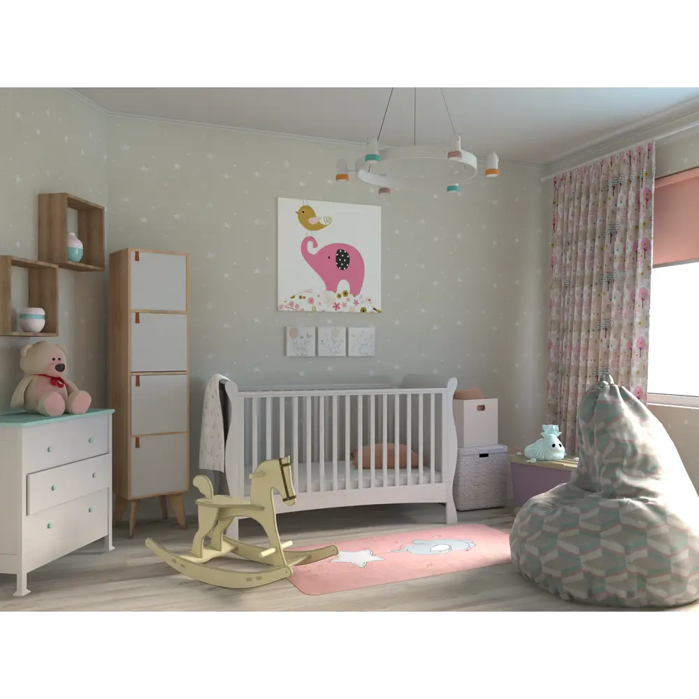 Ковёр «Kids Dream 01» 0.7х1.4 м цвет розовый BOYBO TEKSTIL STLM-2114009 - Вид №2