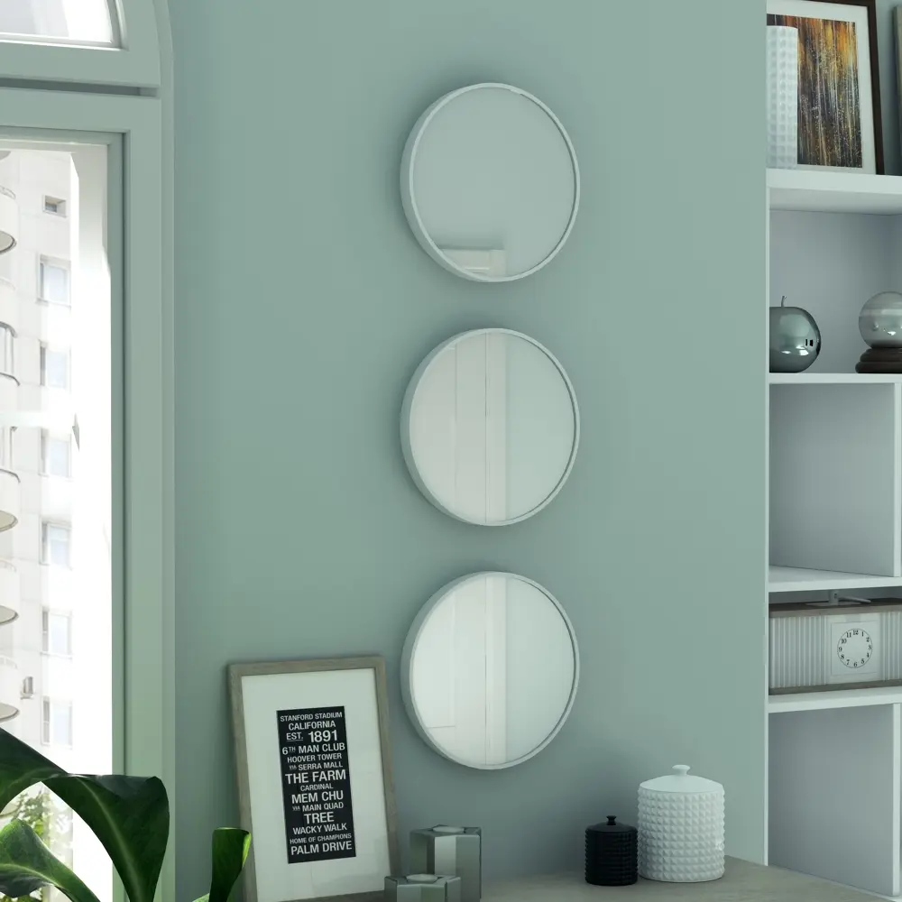 Зеркало Стиль 25 см цвет белый Santreyd Без серии STLM-2075377 - Вид №4