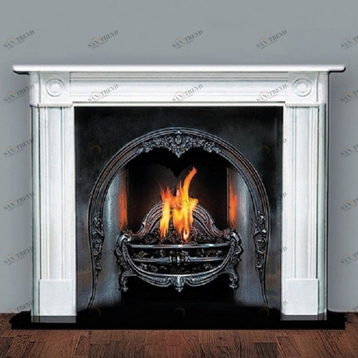Камин из стали и чугуна afcdlunepw Devon Devon FIREPLACES DEMI-LUNEBULL’S EYE FRAME Devon&Devon