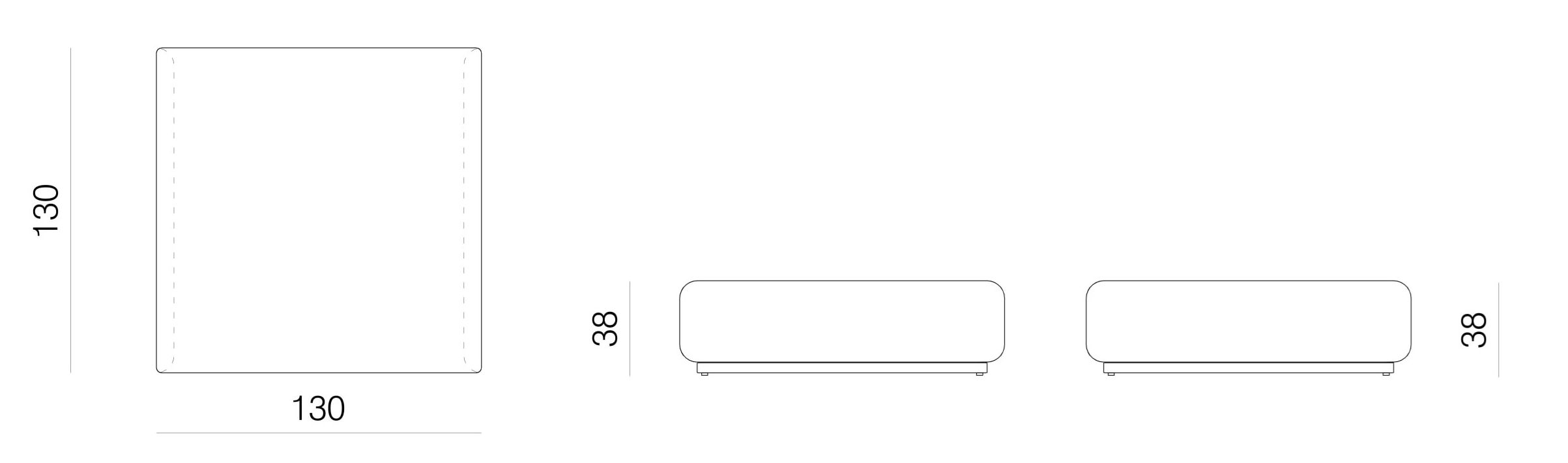 Угловой диван из ткани prostoria Klaster ARCH-00044043 - Вид №5