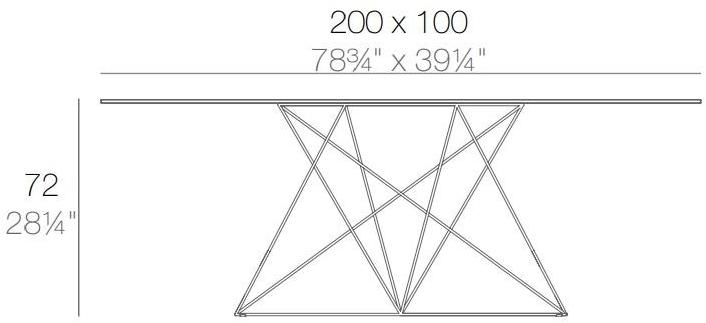VONDOM Прямоугольный стол из hpl Faz sun-id-1502384 - Вид №3