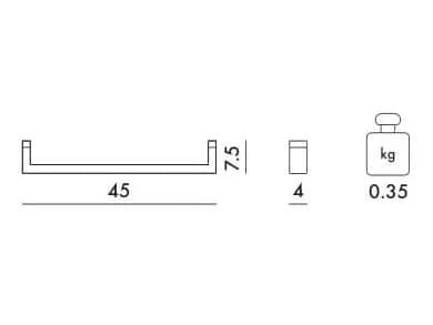 Держатель для полотенец из ПММА Kartell Kartell by Laufen ARCH-00029982 - Вид №116