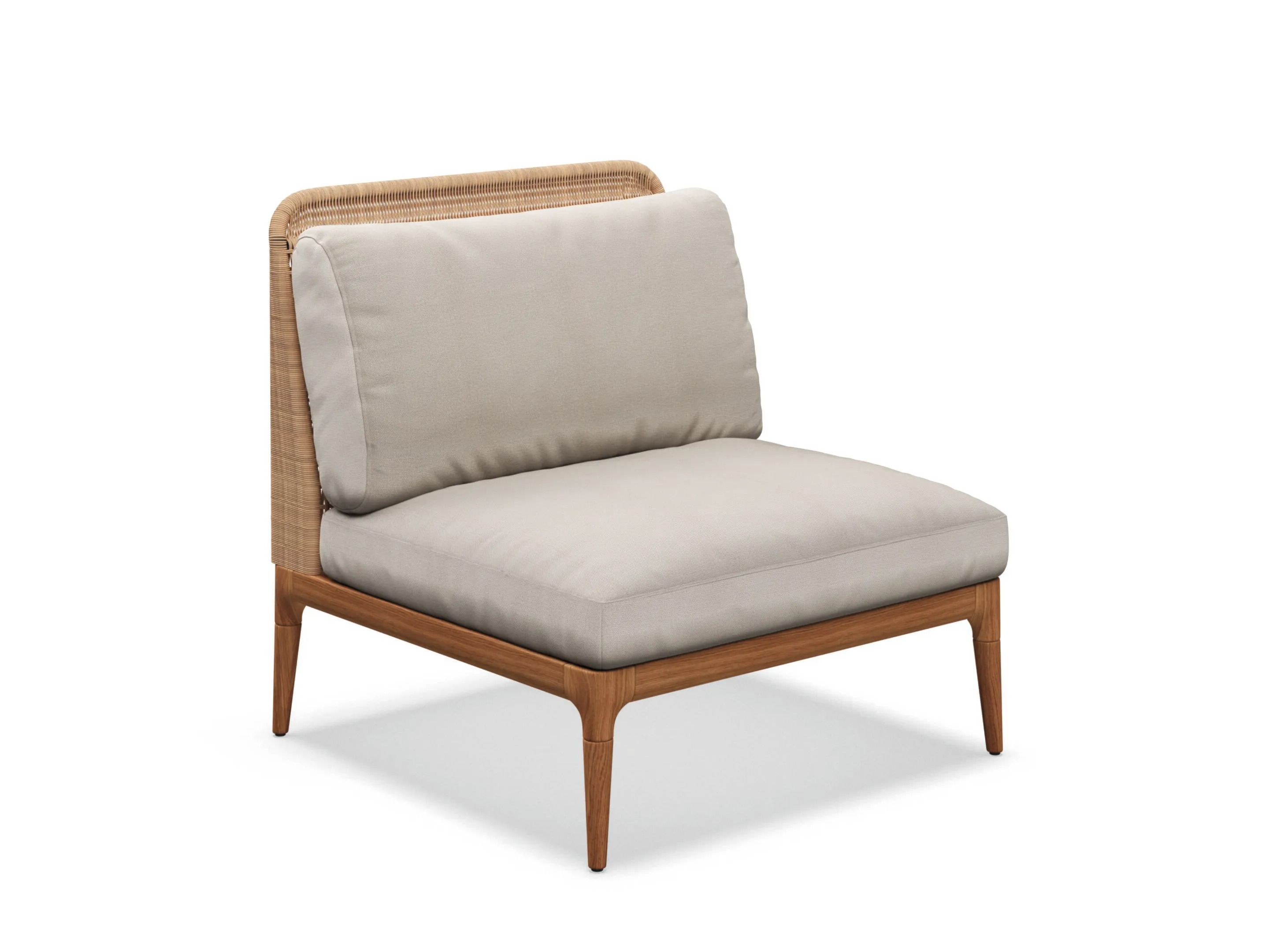 Плетеное и тканевое садовое кресло Gloster ARCH-00122507 - Вид №1