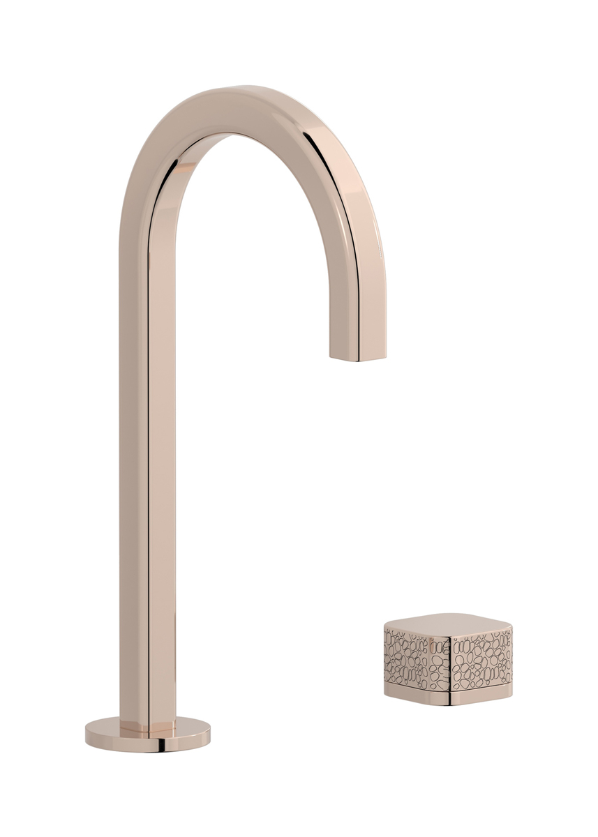 Смеситель для раковины на 2 отверстия WE ARE IB eo394rs_4 Rose Gold Elio