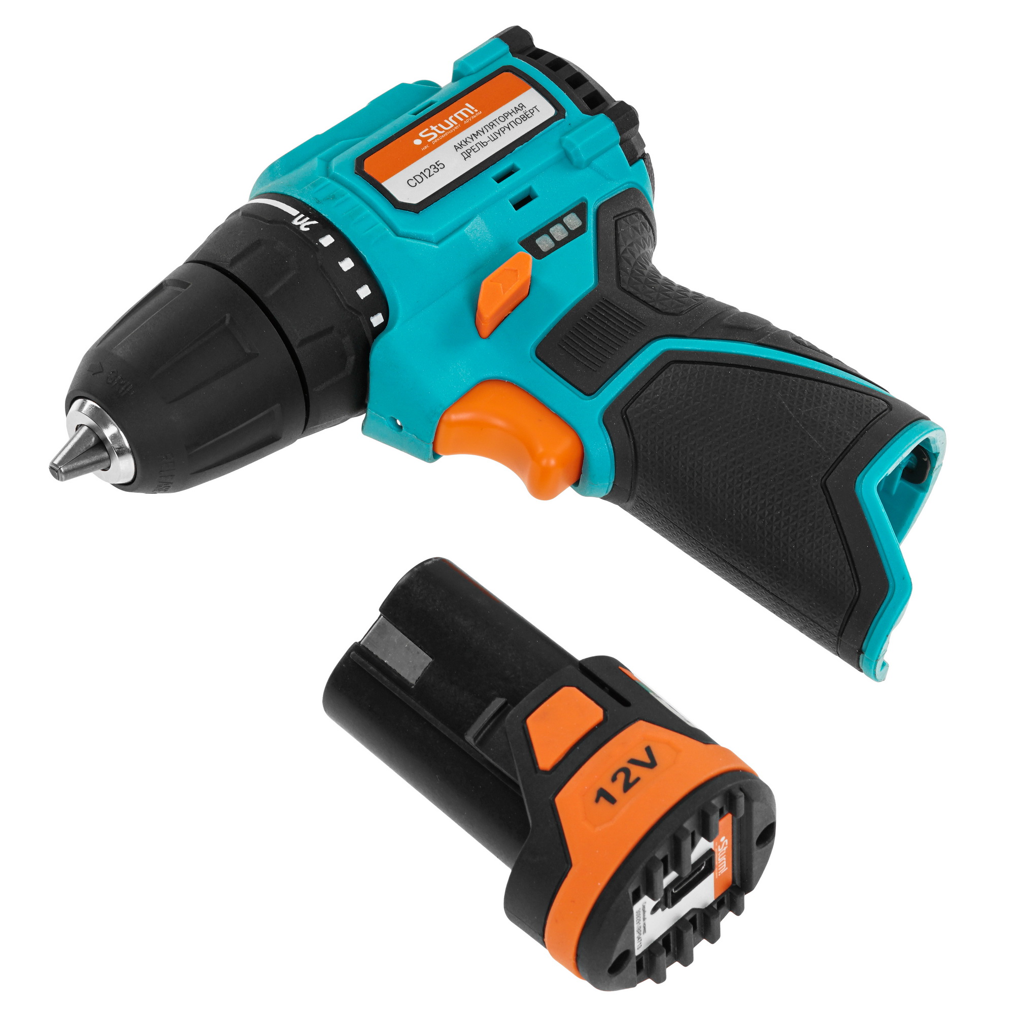 Дрель-шуруповерт Sturm! CD1235 1BatterySystem12V 1BatterySystem 12V 9127188 STDN-0057661 - Вид №4