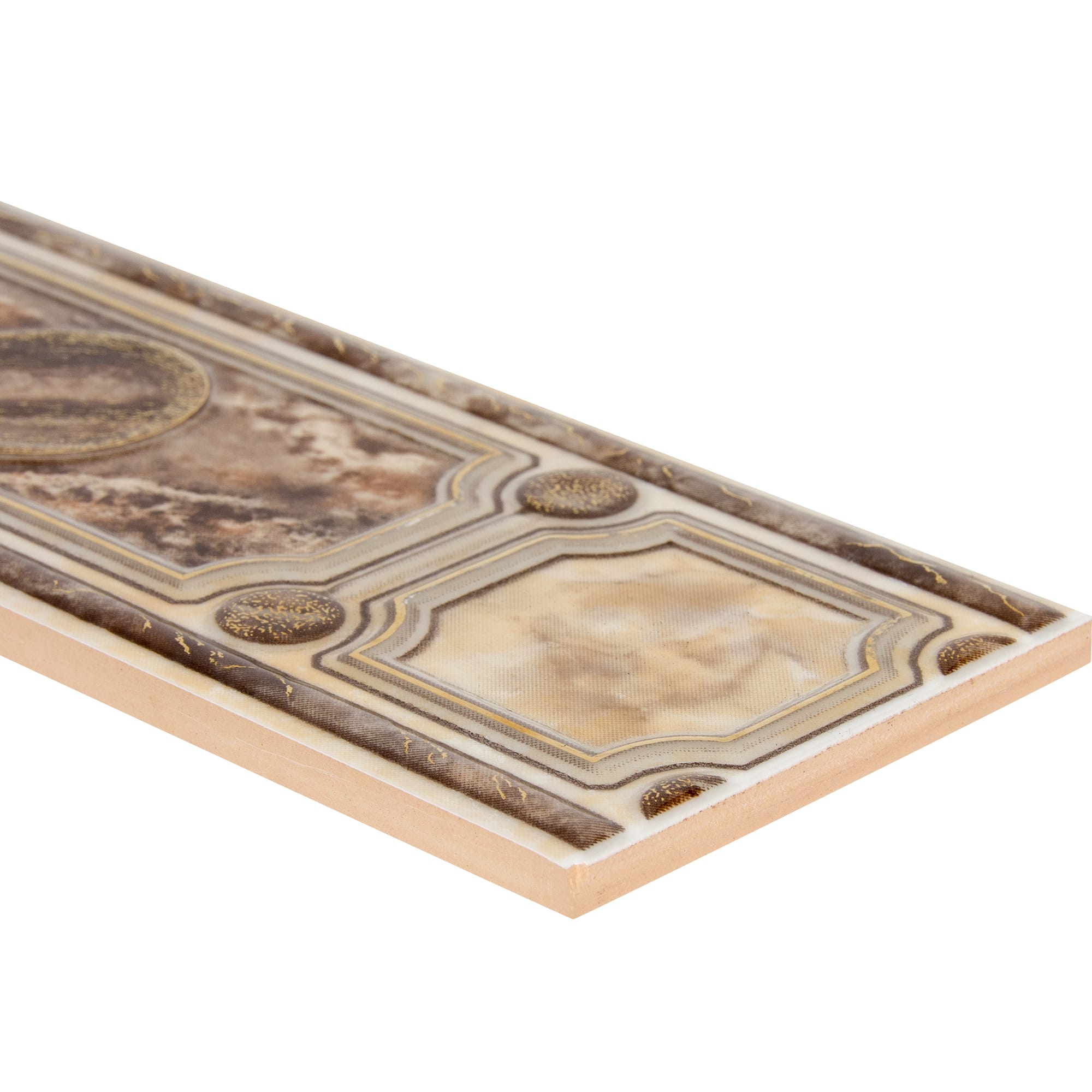 14175514 Бордюр «» 7.5x23 см цвет коричневый Pietra Santreyd - Вид №1