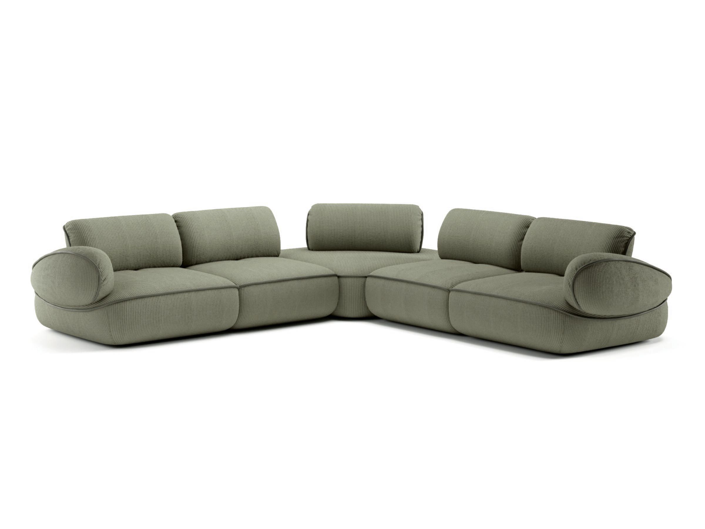 Угловой диван из ткани Natuzzi Italia SNAIL ARCH-00129031