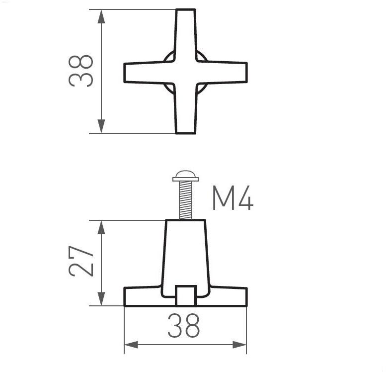 Dauby Бронзовая ручка Pure® 17116 - Вид №1
