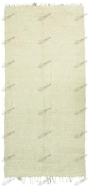 AFOLKI Прямоугольный однотонный ковер с длинным ворсом из шерсти Beni ourain Taa649be