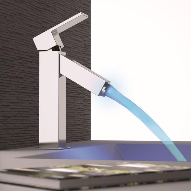 Remer Rubinetterie Смеситель для умывальника, однорычажный, LED Q-color Qr 10 - Вид №2