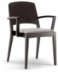 Tirolo Стул из массива дерева с подлокотниками со встроенной подушкой Kyoto 047 sb, 046 sb