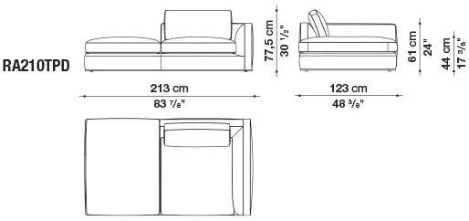 B&B Italia Диван из ткани Richard sun-id-1429934 - Вид №59