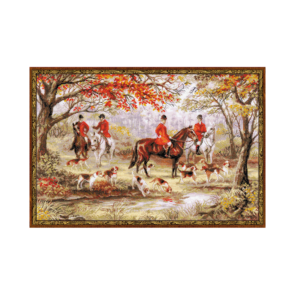 1431 Набор для вышивания Охота на лис 60 х 40 см RIOLIS Сотвори Сама 