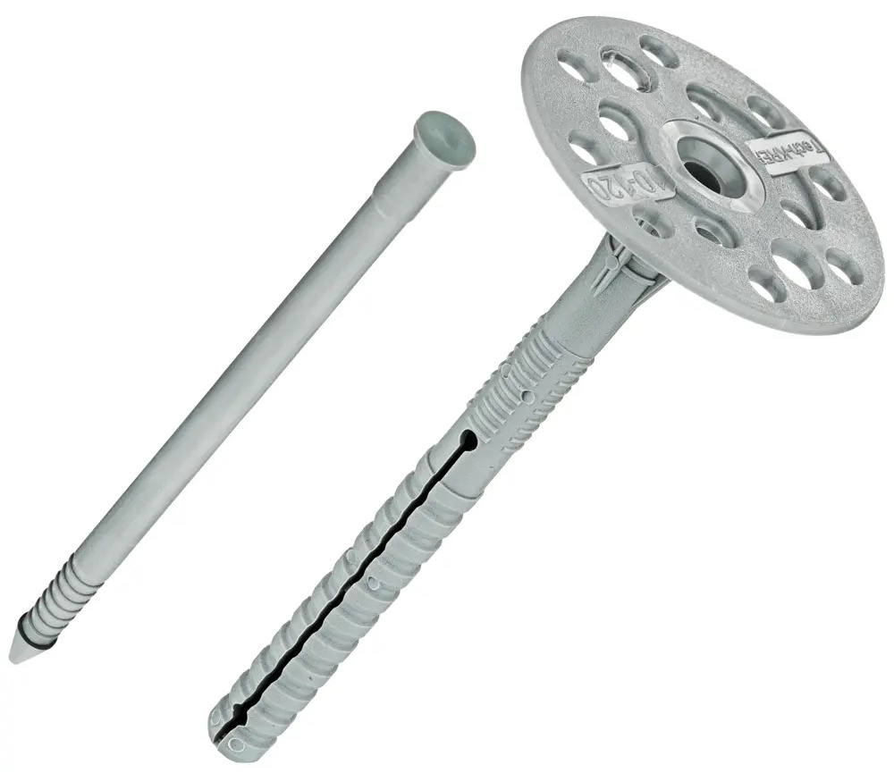 TECH-KREP Дюбель тарельчатый для теплоизоляции 10×120 мм с увеличенной шайбой 84039040