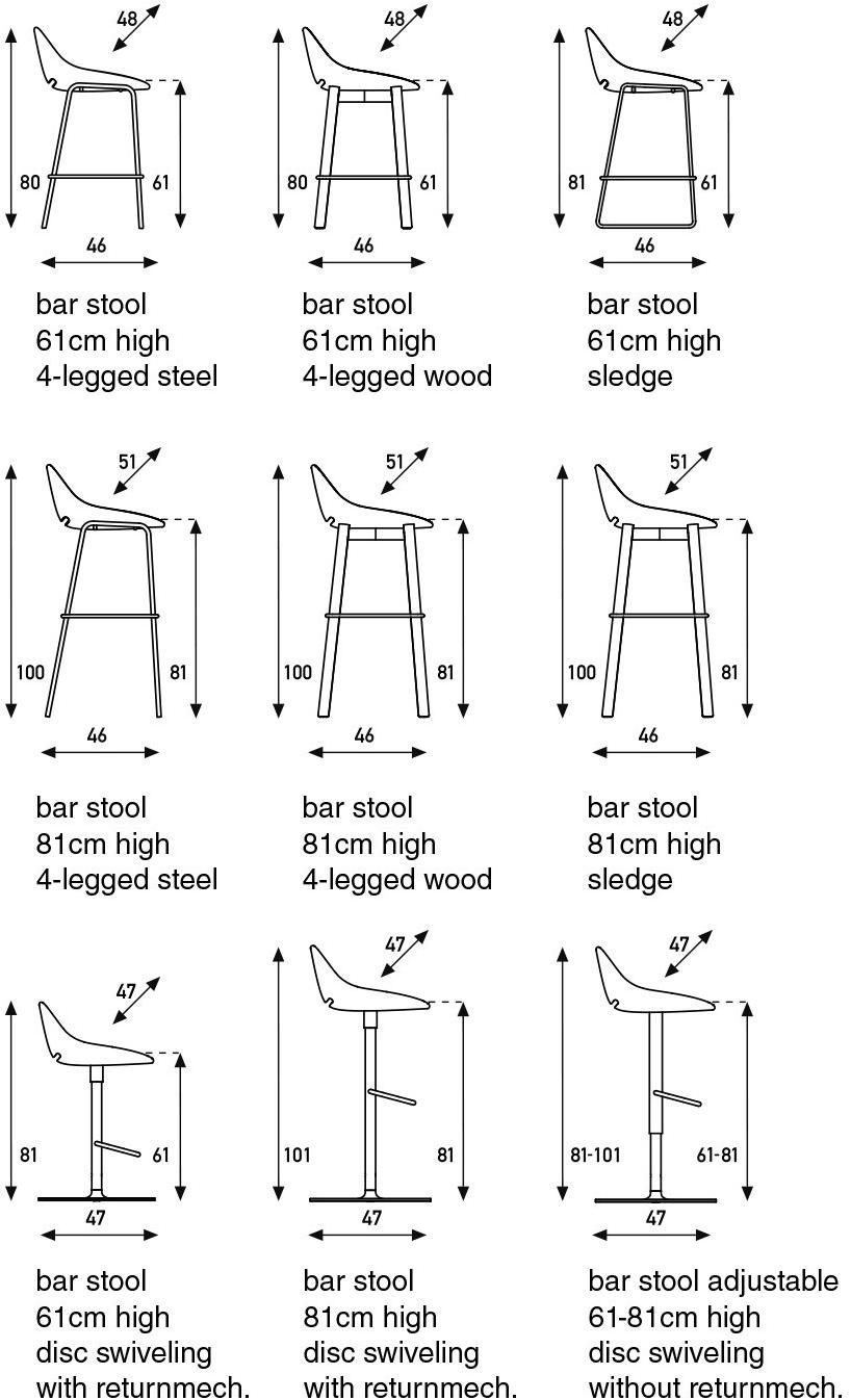 Artifort Высокий табурет с подставкой для ног Beso sun-id-1439120 - Вид №8