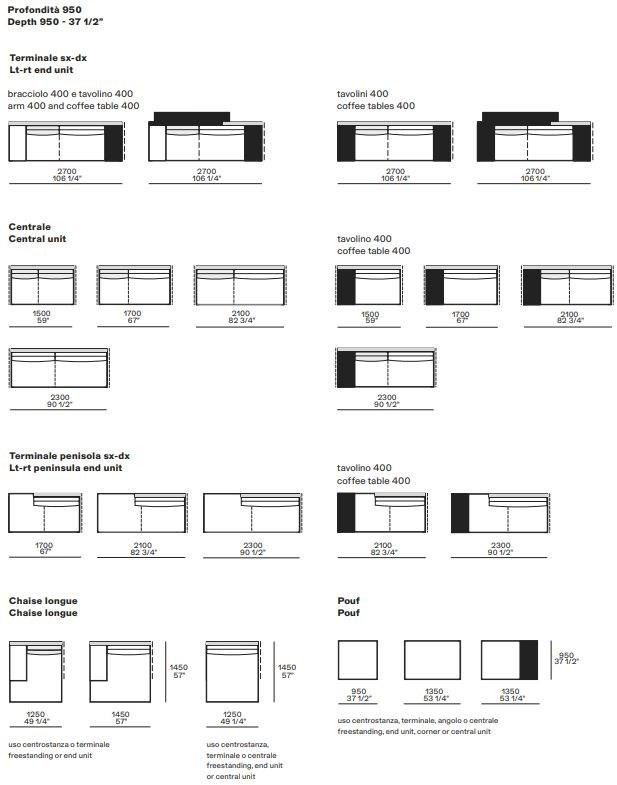 Poliform Мягкий диван из ткани Mondrian sun-id-1478450 - Вид №8