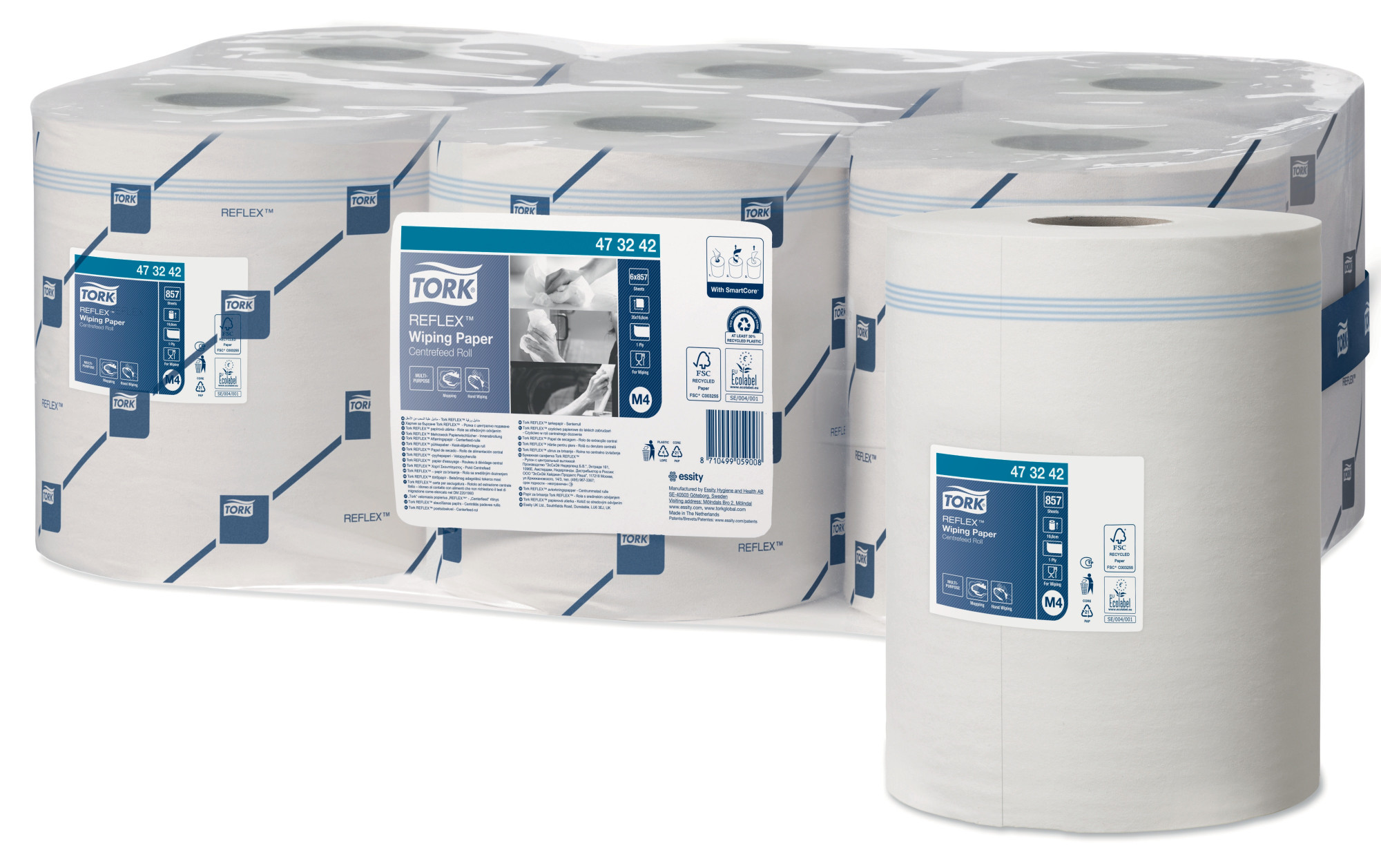 47324238 Салфетка Reflex™ для легких загрязнений Tork 